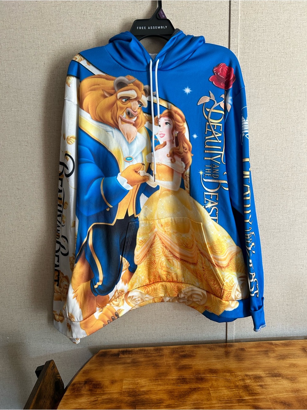 Women’s Beauty and the Beast Blue & Yellow Hoodie